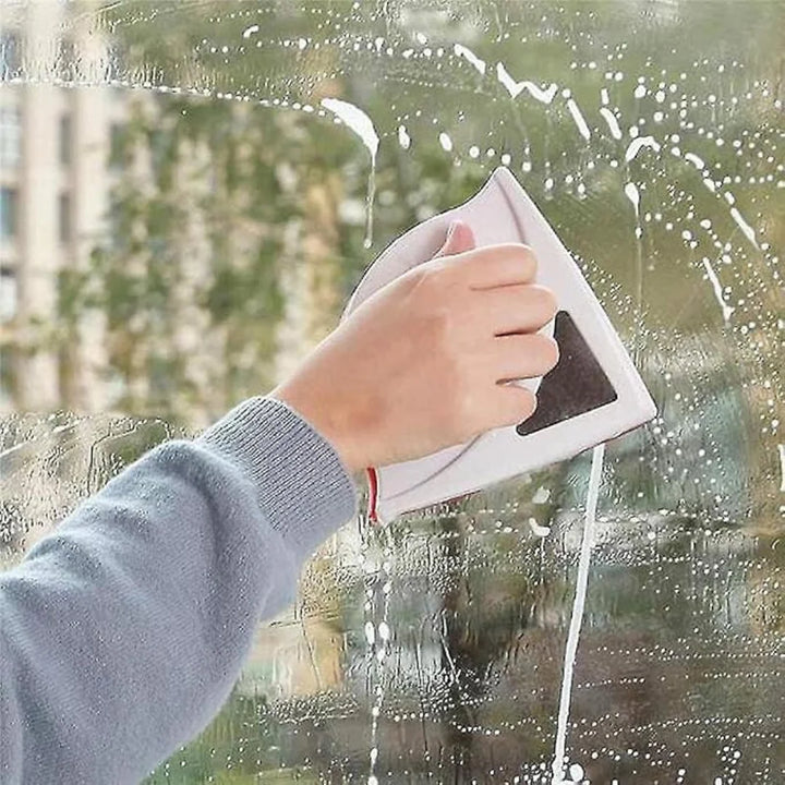 Triangle Magnetic Double-Sided Window Cleaner – Safe & Effortless High-Rise Cleaning